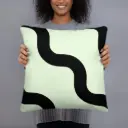 Wavy Line Design Pillow