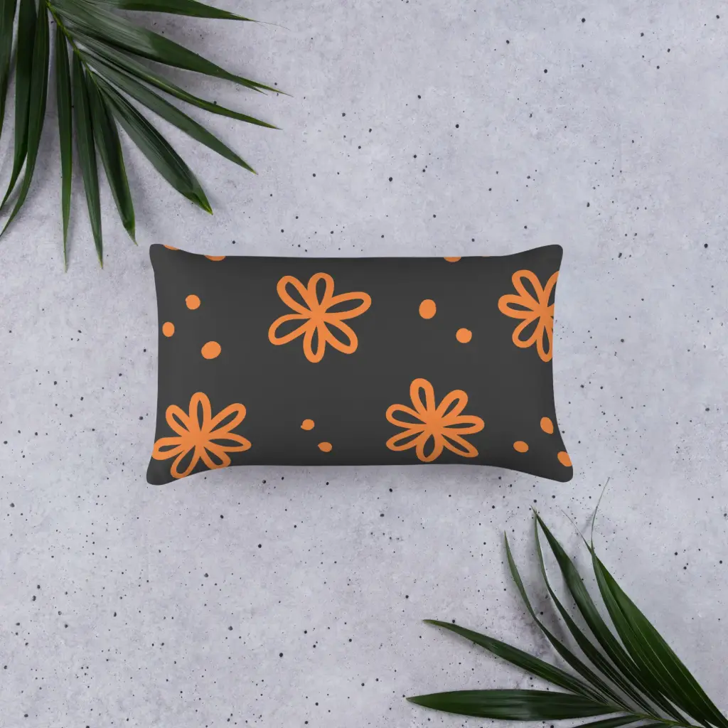 Essential Floral Lumbar Pillow 