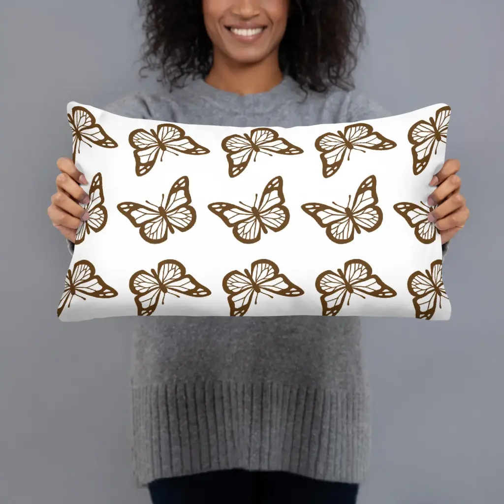 Midnight Wings Butterfly Pillow