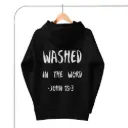 Washed in the Word  Christian Hoodie – Unisex Fit | Clean Slate Collection 