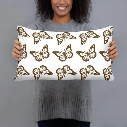 Midnight Wings Butterfly Pillow