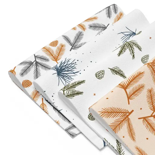 Leaf Patterned Placemats - Set of 4 
